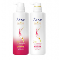 多芬(Dove)洗护发套装 日常滋养修护洗发乳500ml +护发素500ml 