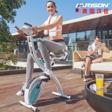 美国汉臣HARISON动感单车家用静音健身车全折叠单车健身器 健身器材 SHARP X3